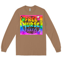 Toasted Coconut Free Nurse Hugs LGBTQ+ Tumbler Long Sleeve Tee - BundleAndBundleShop
