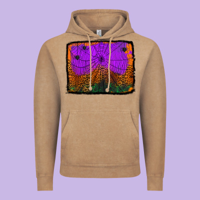 Halloween Spider Web Background Vintage Hoodie Designed By Jasminsmagicworld