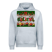 Heather Grey Christmas Believe Urban Hoodie - BundleAndBundleShop