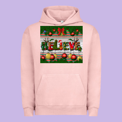Christmas Believe Urban Hoodie Designed By Bundleandbundleshop