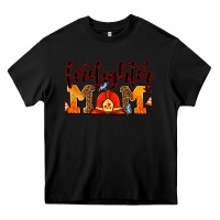 Black firefighter  mom Heavy Core Tee - AdoDesignShop