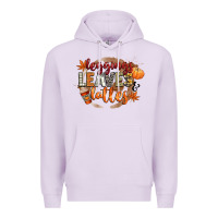 Lilac leaves and lattes Premium Hoodie - CowGirlArtShop