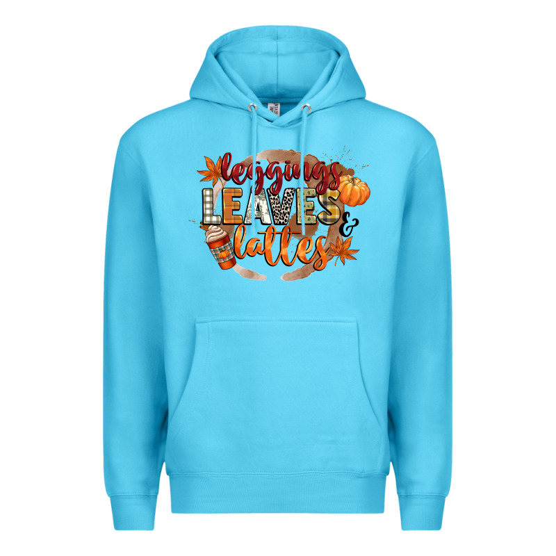 Leaves And Lattes Premium Hoodie by CowGirlArtShop | Teevron