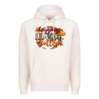 Pale Pink leaves and lattes Premium Hoodie - CowGirlArtShop