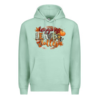Seafoam leaves and lattes Premium Hoodie - CowGirlArtShop
