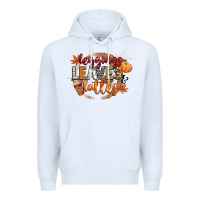 White leaves and lattes Premium Hoodie - CowGirlArtShop