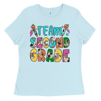 Baby Blue team second grade Ladies Tee - JahusDesignShop