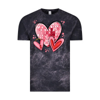 Cloud Black valentines hearts Vintage Tee - MaliasSmallBusiness