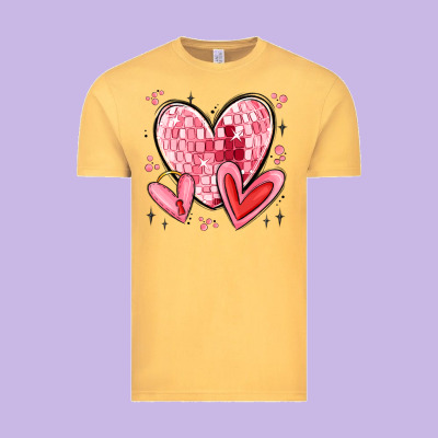 Valentines Hearts Vintage Tee Designed By Maliassmallbusiness