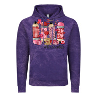 Cloud Purple valentines day teacher life Vintage Hoodie - MaliasSmallBusiness