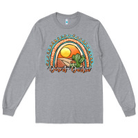 Heather Grey desert darlin' rainbow Long Sleeve Tee - JahusDesignShop
