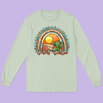 Desert Darlin' Rainbow Long Sleeve Tee Designed By Jahusdesignshop