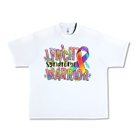 White lynch syndrome warrior Urban Heavy Tee - NancyCooperArtShop
