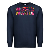 Navy Little miss Valentine Premium Sweatshirt - HowdyJamesFarm
