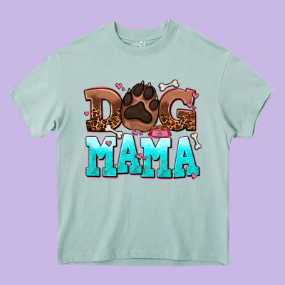Dog Mama Heavy Core Tee Designed By Adodesignshop