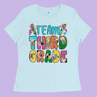 Team Third Grade Ladies Tee Designed By Jahusdesignshop