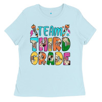 Baby Blue team third grade Ladies Tee - JahusDesignShop