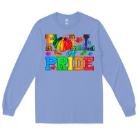 Colony Blue Fall Of Pride Long Sleeve Tee - BundleAndBundleShop