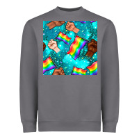 Storm Pride lgbtq hands with flag seamless pattern Heavyweight Sweatshirt - BundleAndBundleShop
