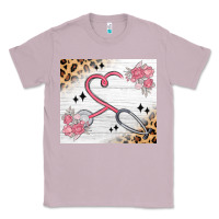 Lilac customized leopard floral nurse Classic Tee - MaliasSmallBusiness