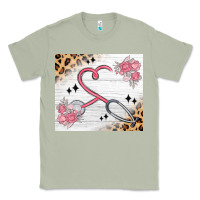 Matcha customized leopard floral nurse Classic Tee - MaliasSmallBusiness