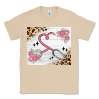 Mushroom customized leopard floral nurse Classic Tee - MaliasSmallBusiness