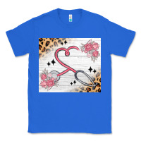 True Royal customized leopard floral nurse Classic Tee - MaliasSmallBusiness