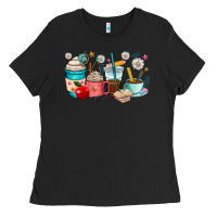 Black teacher coffee cups Ladies Tee - RanaPortraitStore