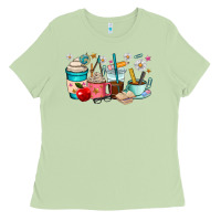 Matcha teacher coffee cups Ladies Tee - RanaPortraitStore
