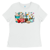 White teacher coffee cups Ladies Tee - RanaPortraitStore