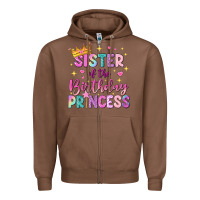 Chestnut sister of the birthday princess Zipper Hoodie - NancyCooperArtShop