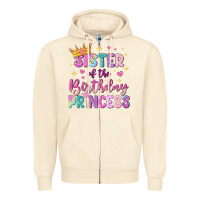 Sandshell sister of the birthday princess Zipper Hoodie - NancyCooperArtShop