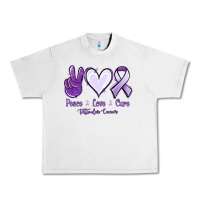 Lunar Rock Peace love cure Testicular Cancer Urban Heavy Tee - NancyCooperArtShop