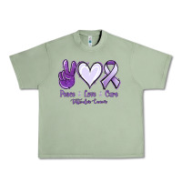 Oil Green Peace love cure Testicular Cancer Urban Heavy Tee - NancyCooperArtShop
