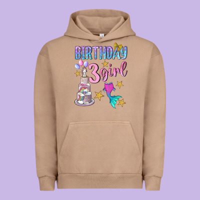 Birthday Girl 3 Urban Hoodie Designed By Bundleandbundleshop