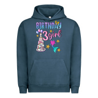 Pigment Midnight Navy birthday girl 3 Urban Hoodie - BundleAndBundleShop