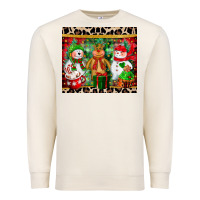 Sandshell christmas snowman polar bear reindeer Premium Sweatshirt - CowGirlArtShop