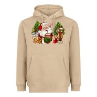 Mushroom santa coffee cups christmas Heavyweight Hoodie - CowGirlArtShop
