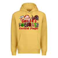 Antique Gold santas favorite  football player Premium Hoodie - CowGirlArtShop