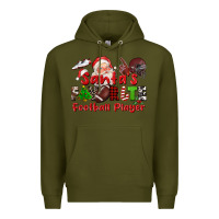 Army Green santas favorite  football player Premium Hoodie - CowGirlArtShop