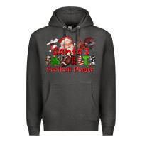Charcoal Heather santas favorite  football player Premium Hoodie - CowGirlArtShop