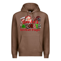 Chestnut santas favorite  football player Premium Hoodie - CowGirlArtShop