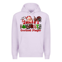 Lilac santas favorite  football player Premium Hoodie - CowGirlArtShop