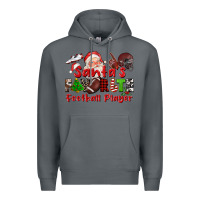 Rock santas favorite  football player Premium Hoodie - CowGirlArtShop