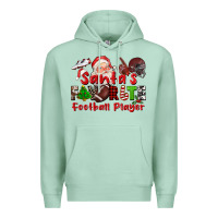 Seafoam santas favorite  football player Premium Hoodie - CowGirlArtShop