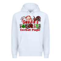 White santas favorite  football player Premium Hoodie - CowGirlArtShop