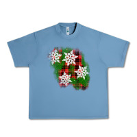 Pebble Blue christmas patch Urban Heavy Tee - AdoDesignShop