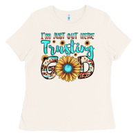 Bone i'm just out here trusting god Ladies Tee - JahusDesignShop