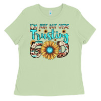 Matcha i'm just out here trusting god Ladies Tee - JahusDesignShop