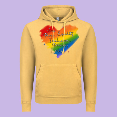 Kindness Equality Peace Love Inclusion Diversity H Vintage Hoodie Designed By Maliassmallbusiness